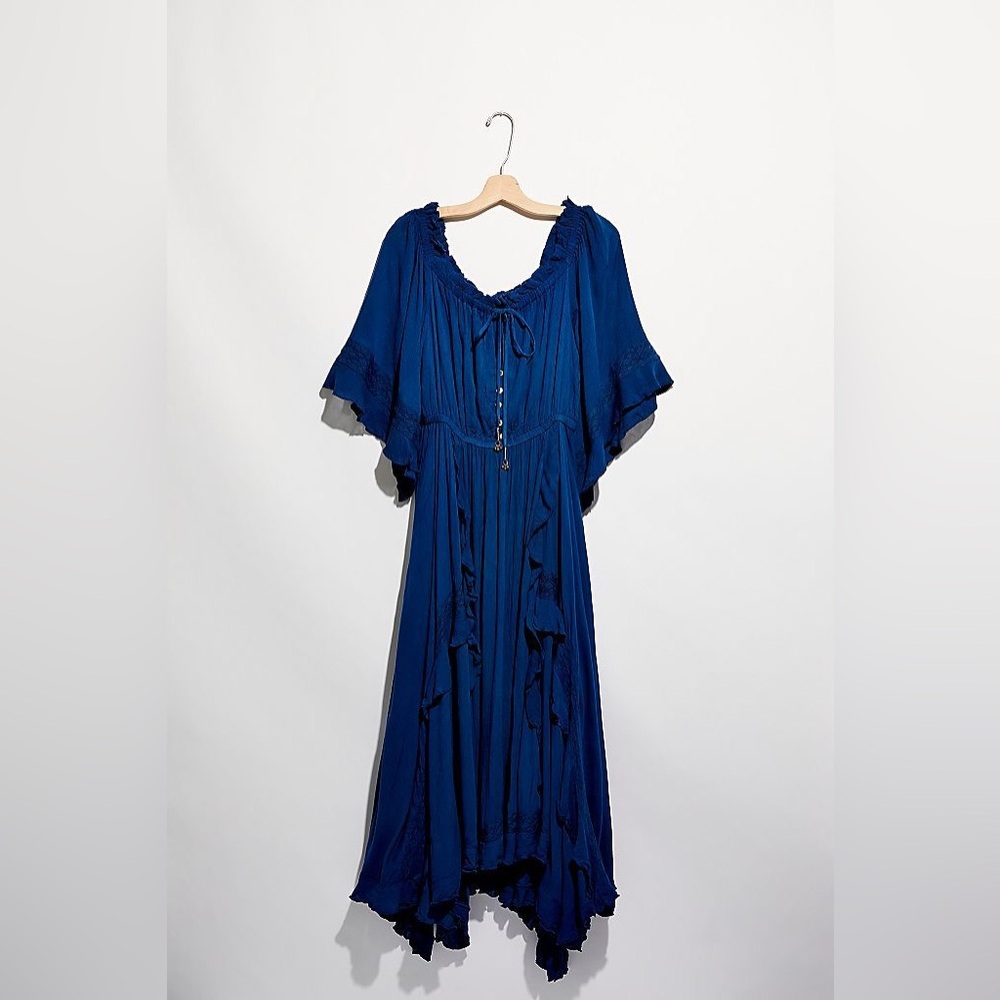Free People Beach Bliss Maxi Dress Endless Indigo